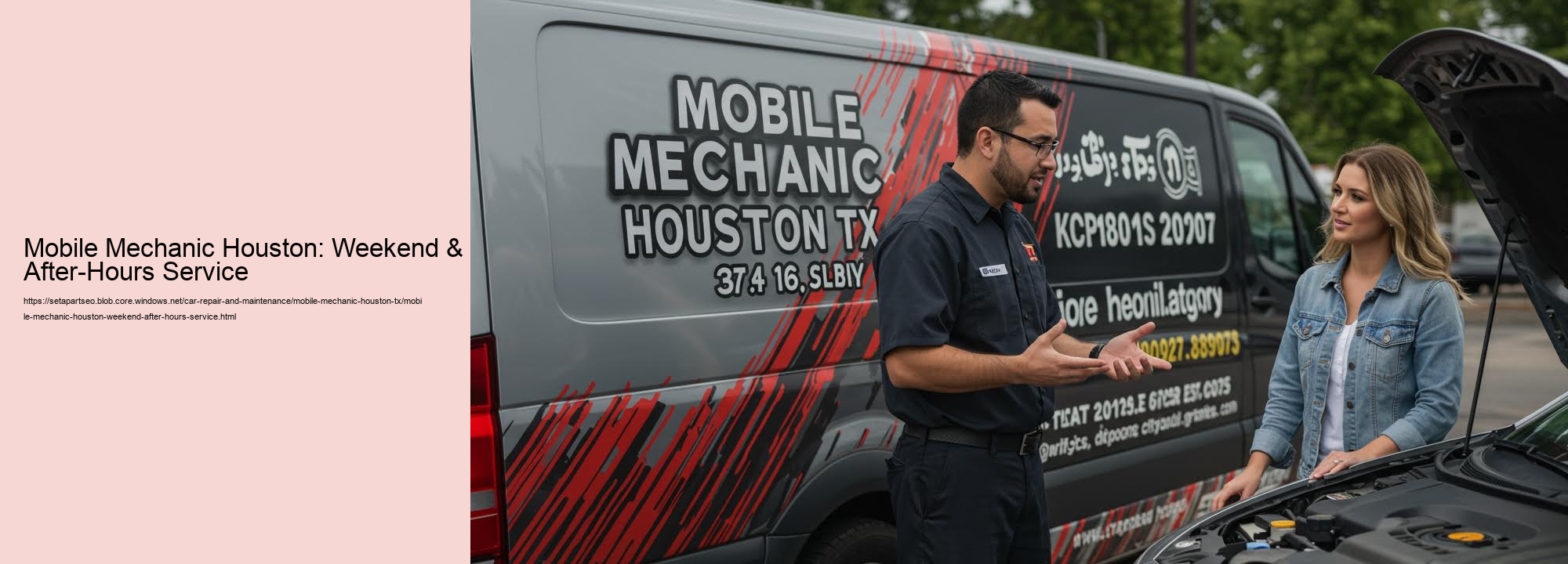 Mobile Mechanic Houston: Weekend & After-Hours Service
