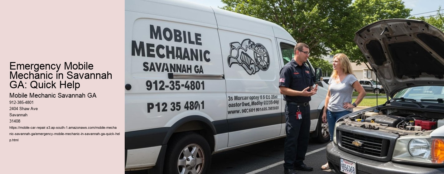 Emergency Mobile Mechanic in Savannah GA: Quick Help