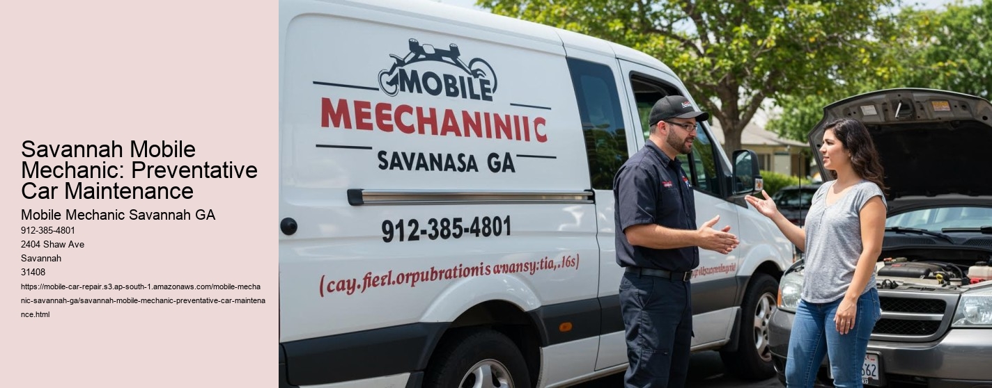 Savannah Mobile Mechanic: Preventative Car Maintenance